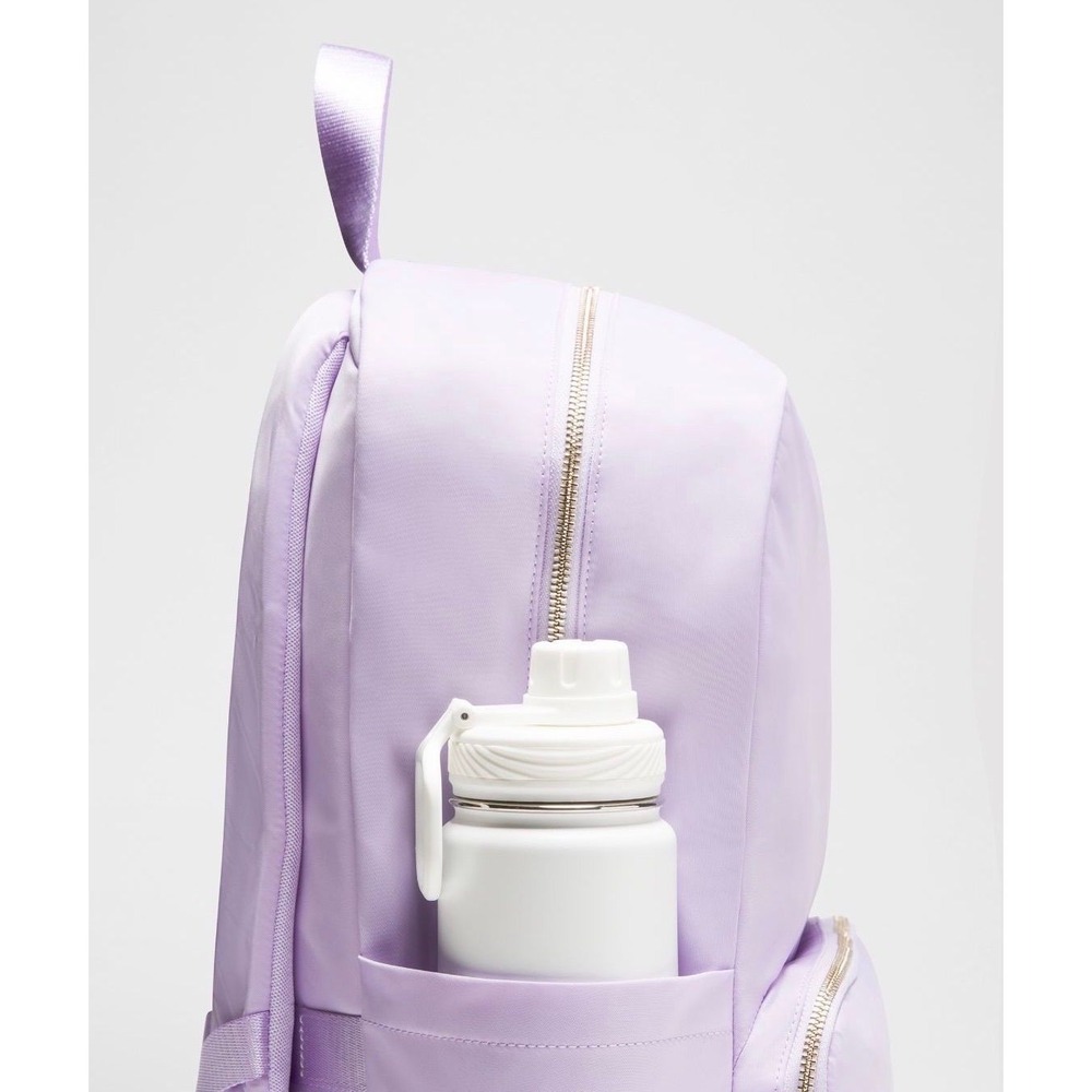 Lululemon-Everywhere Backpack 22L Metal Hardware-Lavender Frost/Gold - Picture 4 of 6